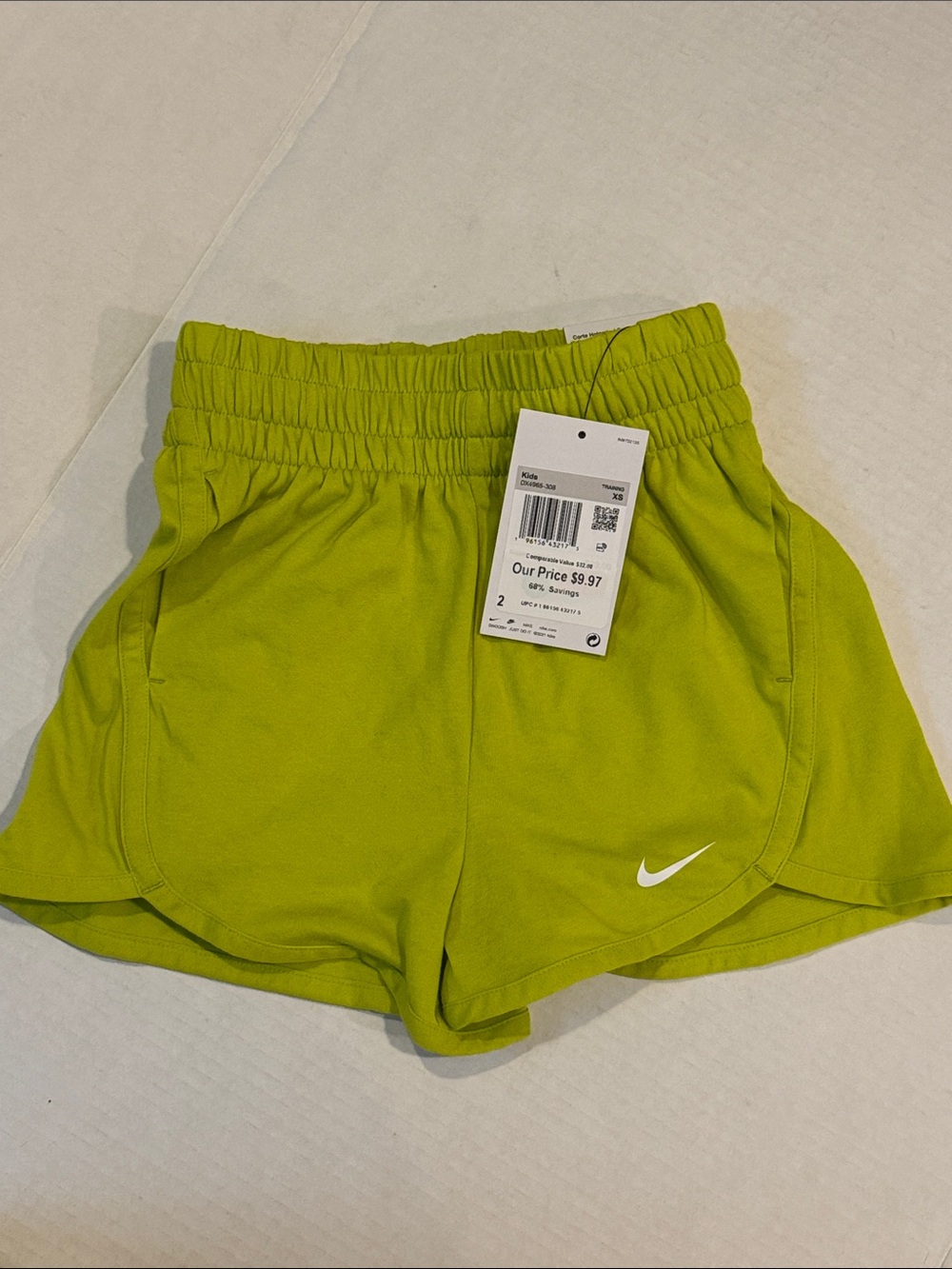Nike Women’s Lime Yellow Athletic Shorts